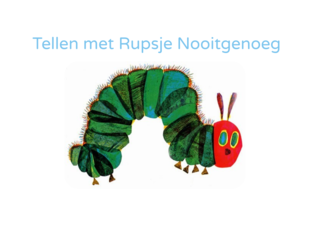 tellen met rupsje nooitgenoeg by Charlotte Masschaele