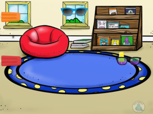 the room that has like a beach by 