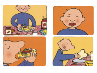 volgorde verhaal Jules heeft honger by Elke Fioole