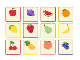 woordenschat fruit by Virginie Lauwers