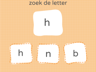 zoek de zelfde letter by Juf Wieteke