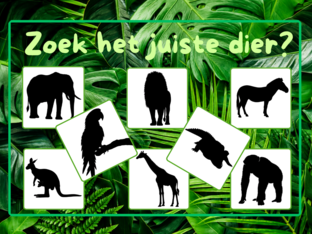 zoek het juiste dier. by kitty Knapen